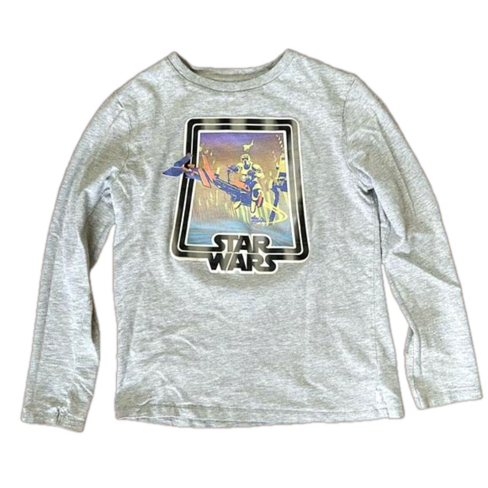 Gap x Star Wars Boys L Graphic Tee Shirt long sleeve